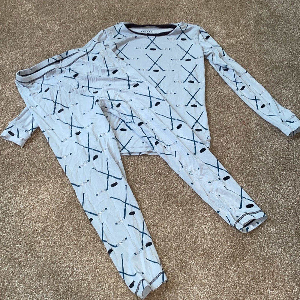 Kickee pants hockey PJ